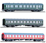 010-01068 - TT - 3-tlg. Wagenset „D 118 Leipzig-Köln“ mit Schlafwagen und zwei  Reisezugwagen, DR, Ep. III - Set